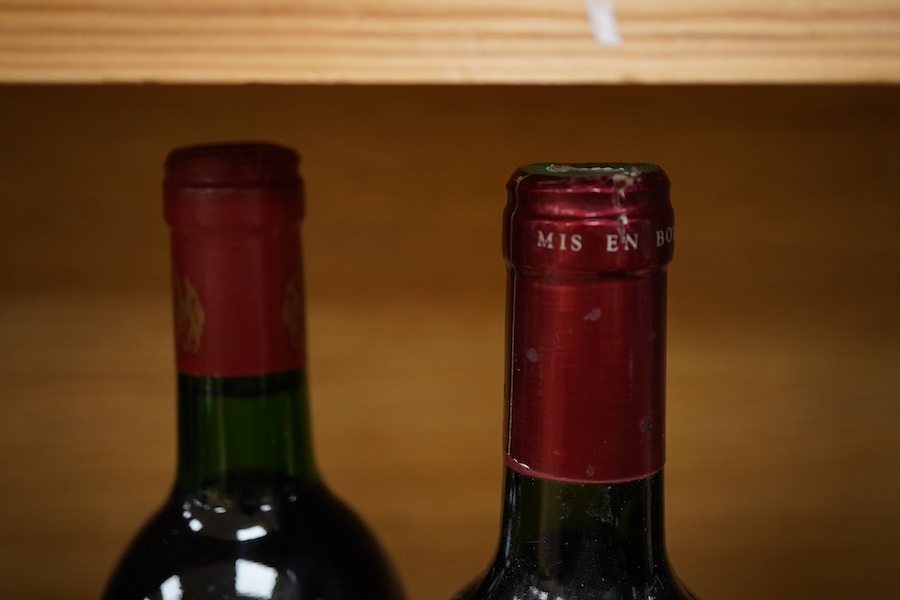 Three bottles of French wines to include Chateau Ripeau, 1998 and Chateau Canyon, 1990 together with a magnum of Le XV du President, 2007